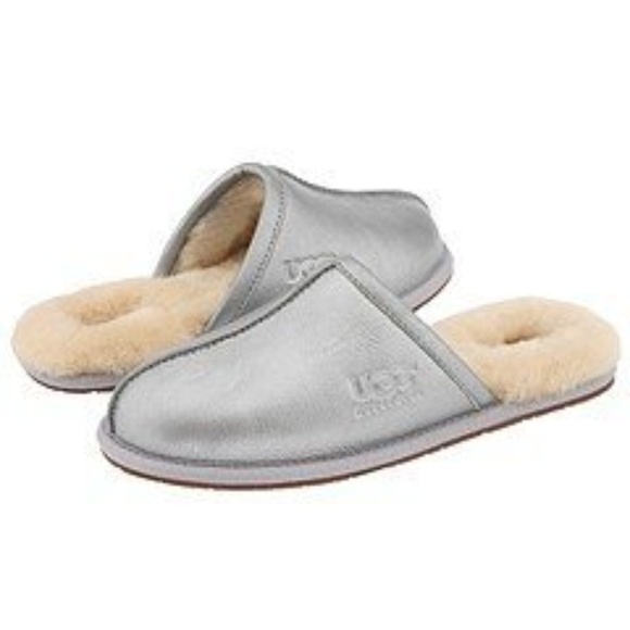 ugg slippers silver